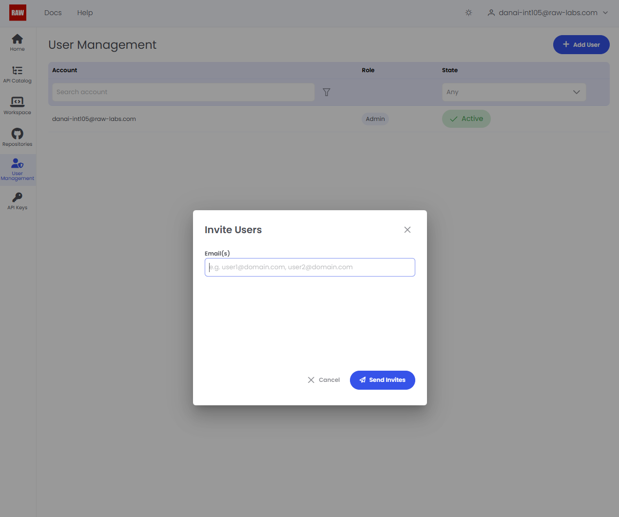 RAW_Labs user-management